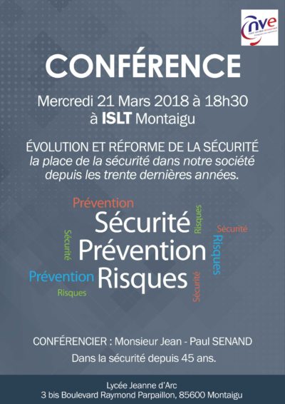 Conférence NVE Sécurité 21 mars 2018